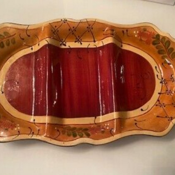 Ambiance Nanette Vacher Romance Three Part Serving Platter - Perfect. New - 16 1 - Picture 3 of 6